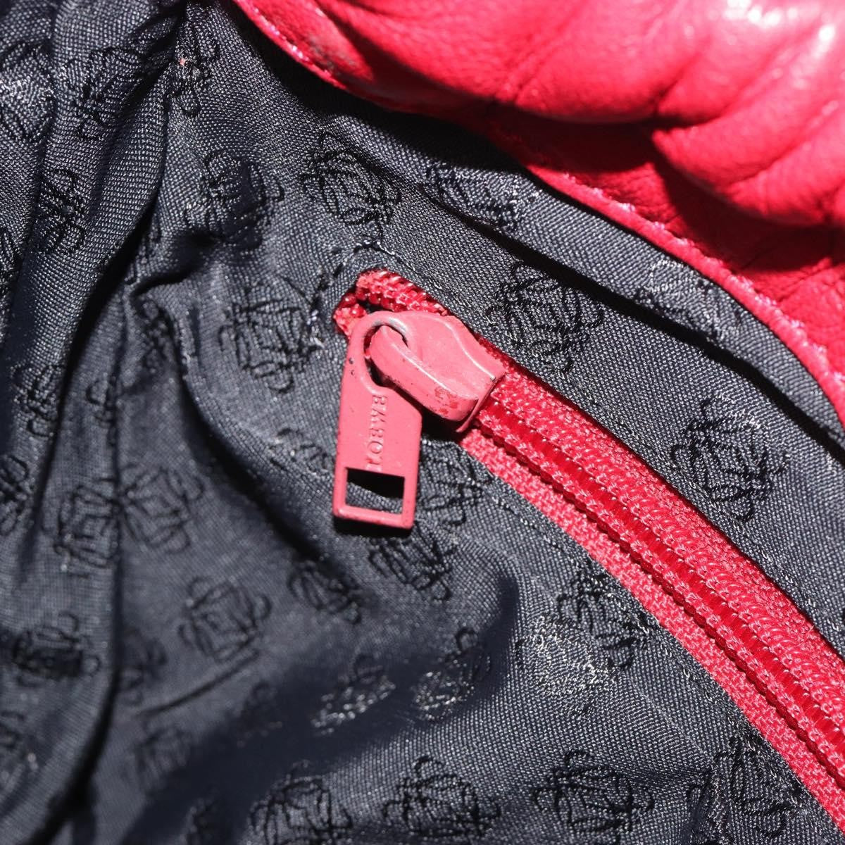Loewe Anagram Leather, Red, Leather, Shoulder Bag