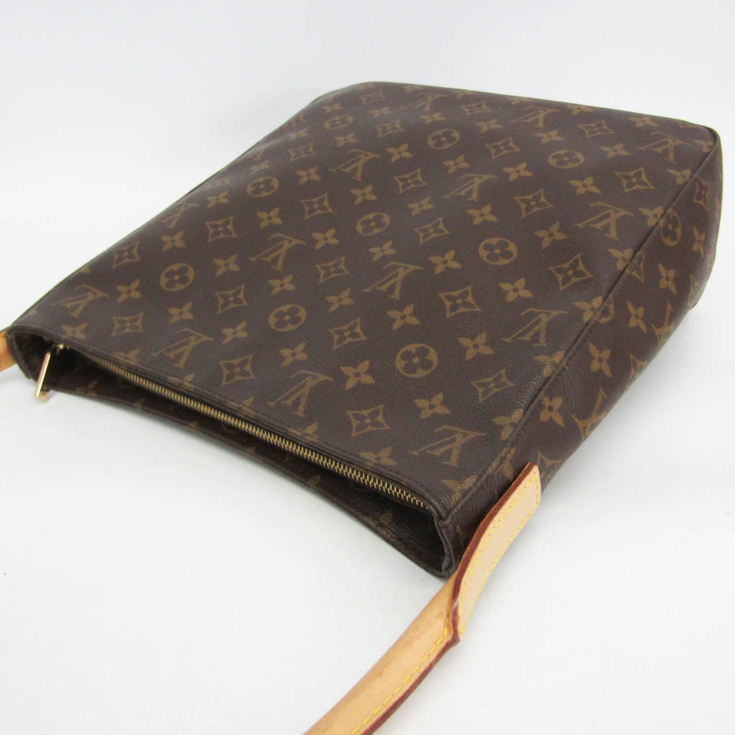 Louis Vuitton Looping Monogram Canvas, Brown, Canvas, Handbag