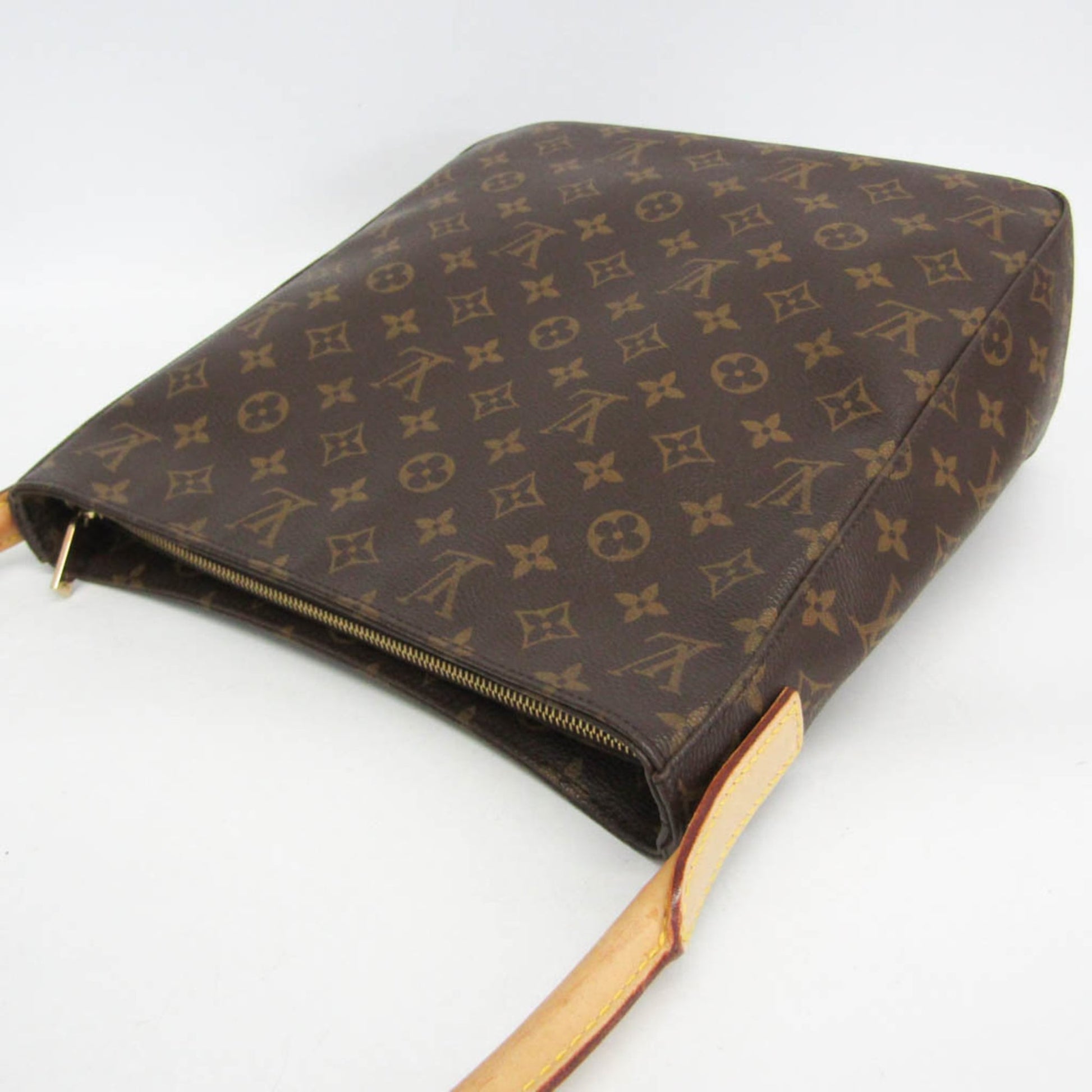Louis Vuitton Looping Monogram Canvas, Brown, Canvas, Handbag