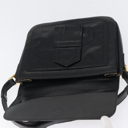 Saint Laurent Vintage Leather, Black, Leather, Shoulder Bag