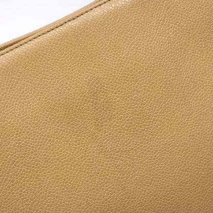 Chanel Coco Mark, Beige, Leather, tote
