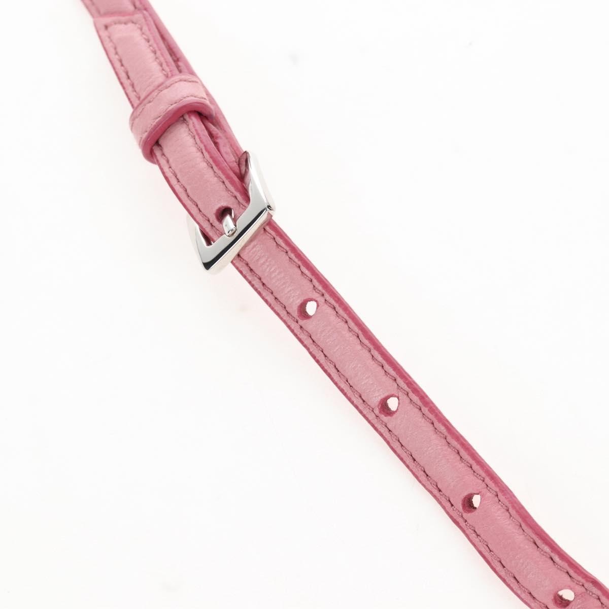 Miu Miu Crystal Convertible Top Handle Matelasse Leather, Pink, Leather, Handbag