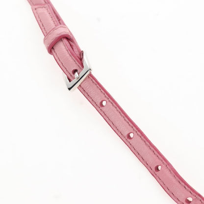 Miu Miu Crystal Convertible Top Handle Matelasse Leather, Pink, Leather, Handbag