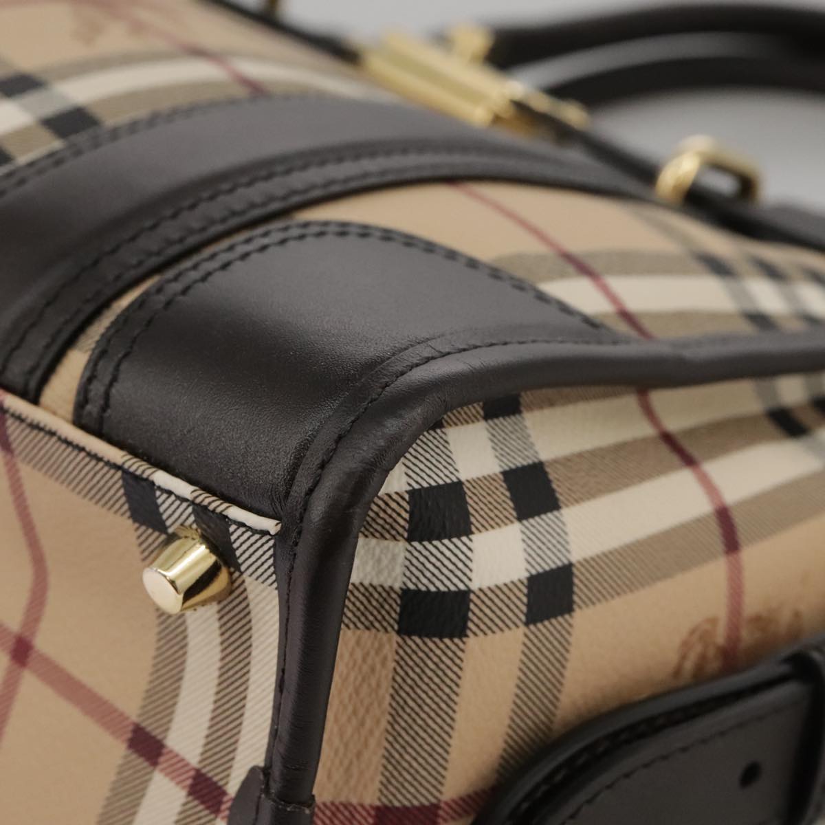 Burberry Nova Check, Beige, Canvas, handbag