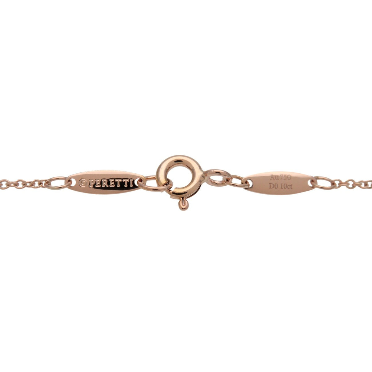 Tiffany & Co. Elsa Peretti Diamonds By The Yard Pendant 18K Rose Gold with Diamond, Gold, Rose Gold, Necklace