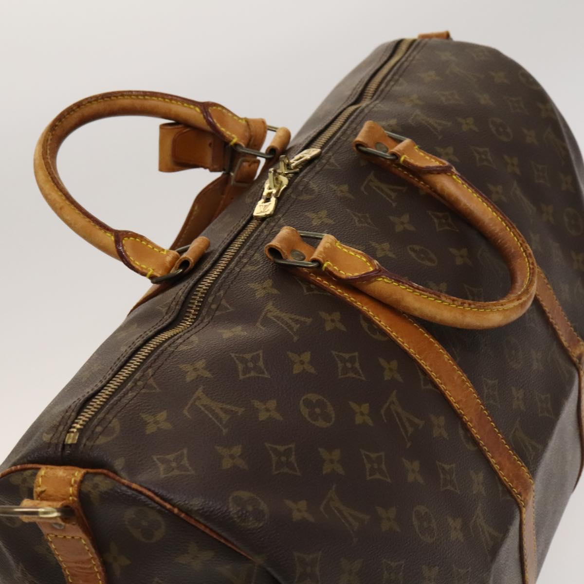 Louis Vuitton Keepall Bandouliere 50, Brown, Canvas, travel