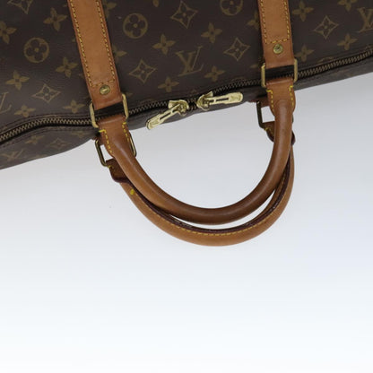 Louis Vuitton Keepall Bandoulière 60, Brown, Canvas, travel