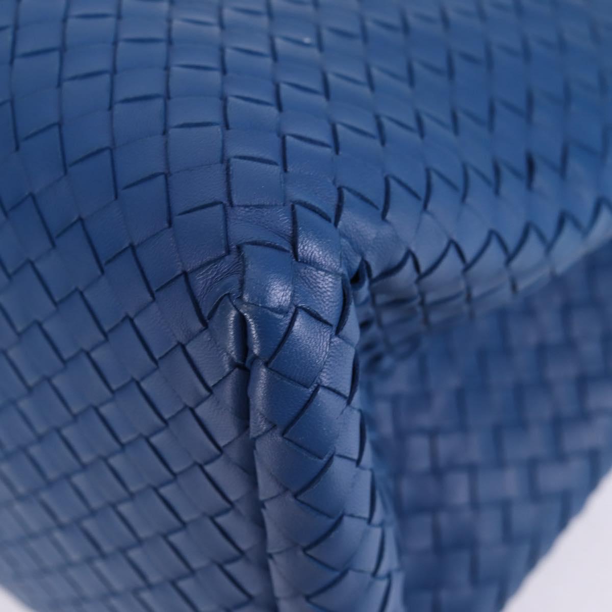 Bottega Veneta Intrecciato, Blue, Leather, handbag