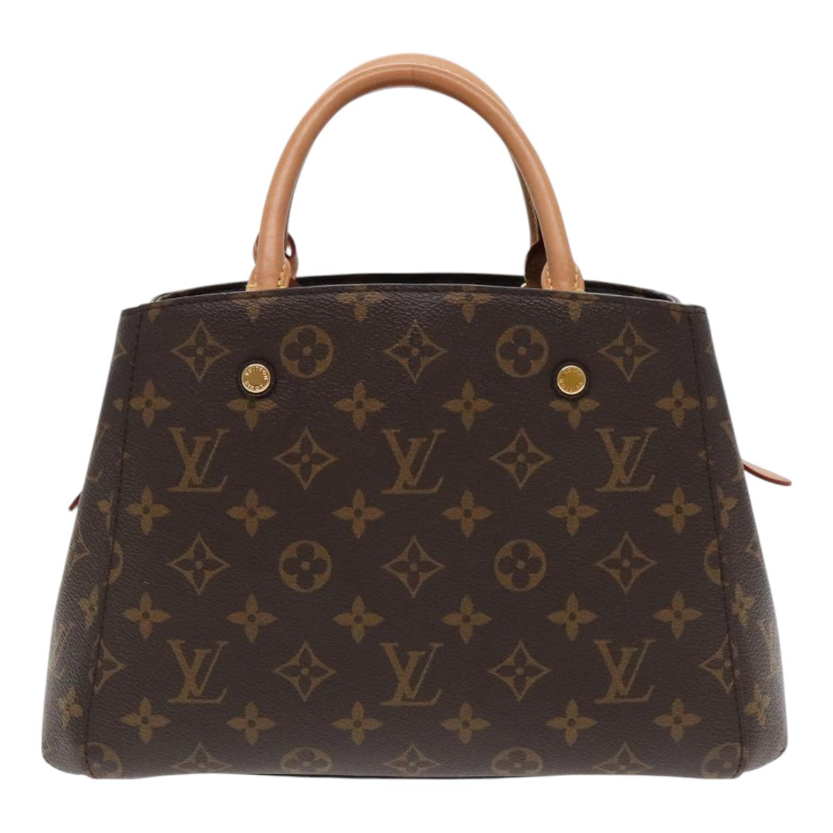 Louis Vuitton Montaigne, Brown, Canvas, handbag