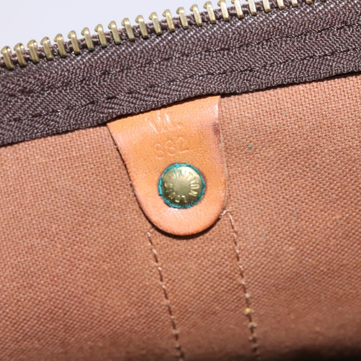 Louis Vuitton Keepall 45, Brown, Canvas, travel
