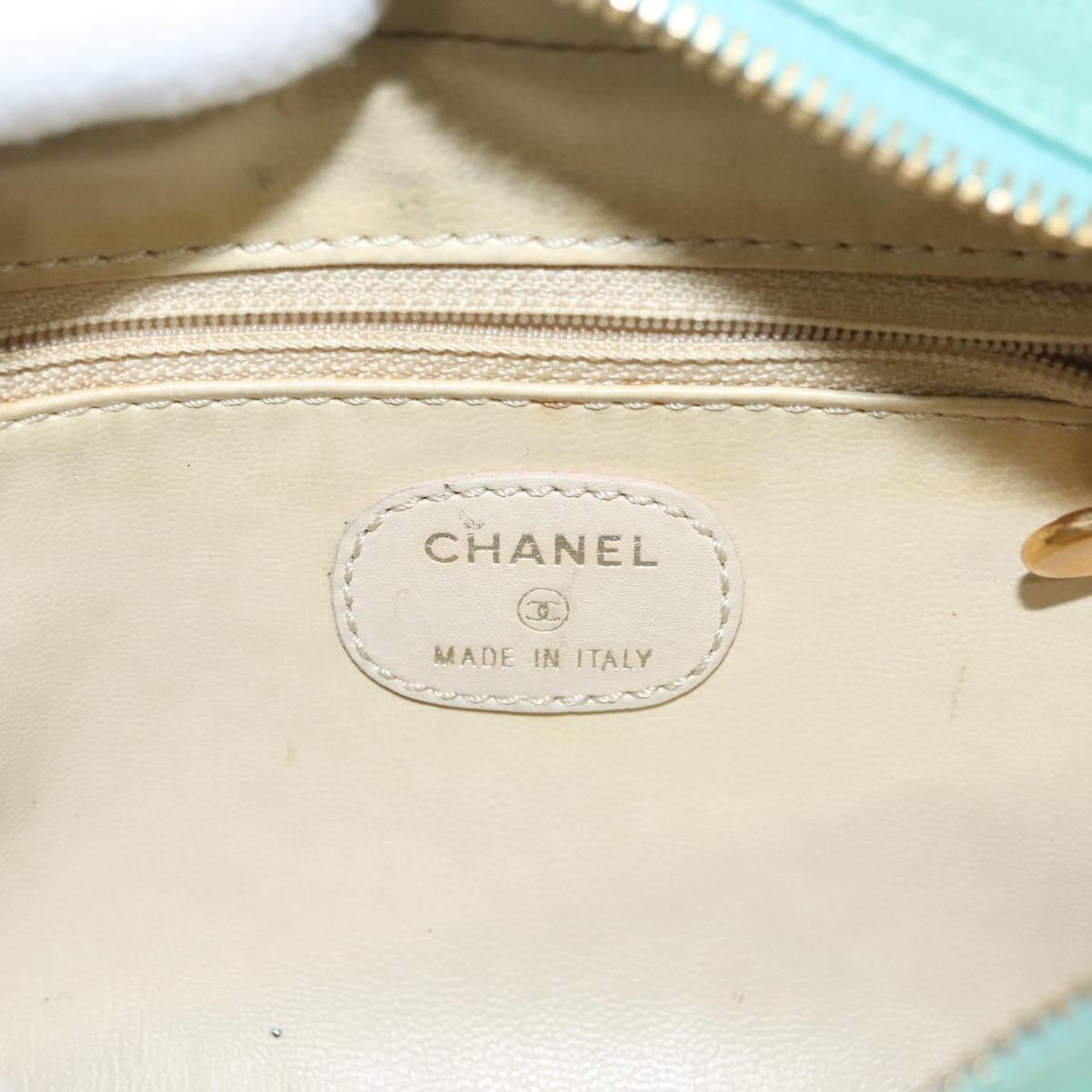Chanel Coco Mark, Green, Leather, clutch