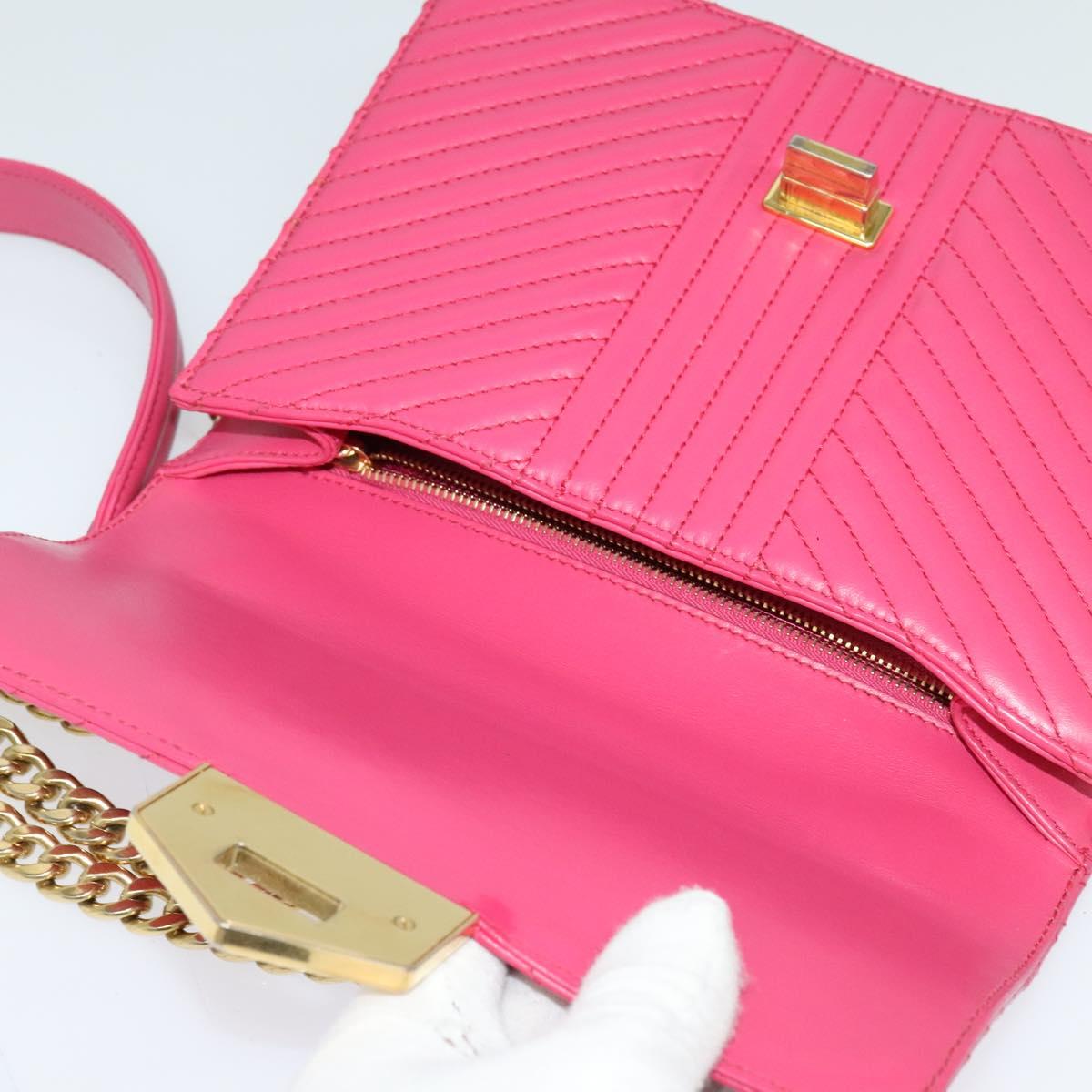 Prada Turnlock, Pink, Leather, shoulder
