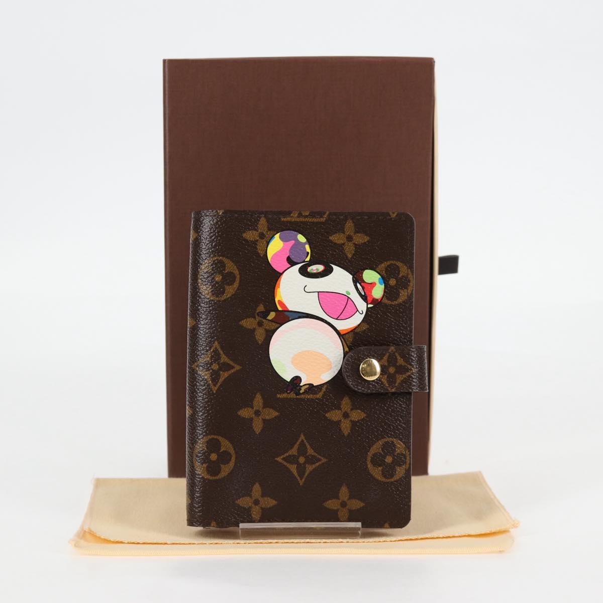 Louis Vuitton Agenda PM, Brown, Canvas, wallet