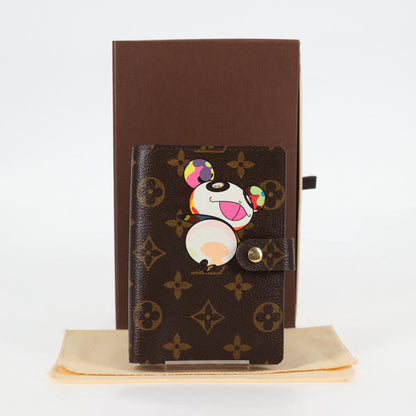 Louis Vuitton Agenda PM, Brown, Canvas, wallet