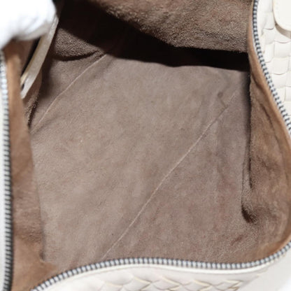 Bottega Veneta Intrecciato, White, Leather, handbag