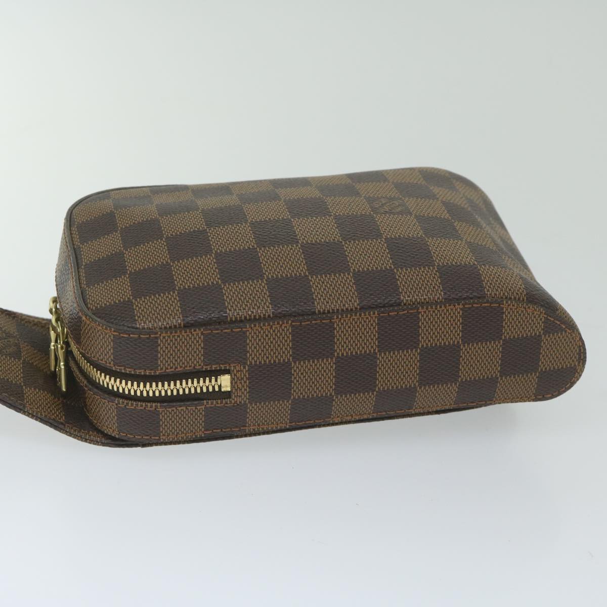 Louis Vuitton Geronimo, Brown, Canvas, shoulder