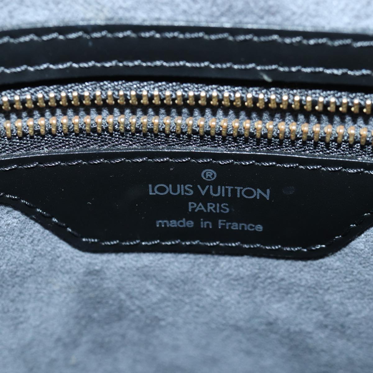 Louis Vuitton Saint Jacques, Black, Leather, shoulder