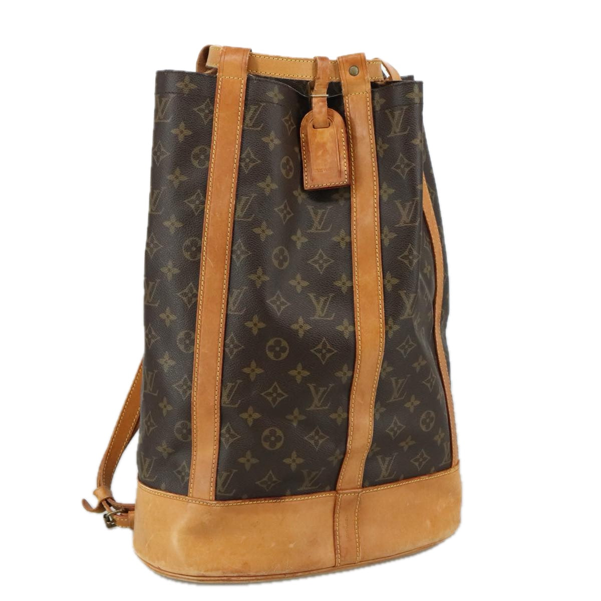 Louis Vuitton Randonnée, Brown, Canvas, shoulder