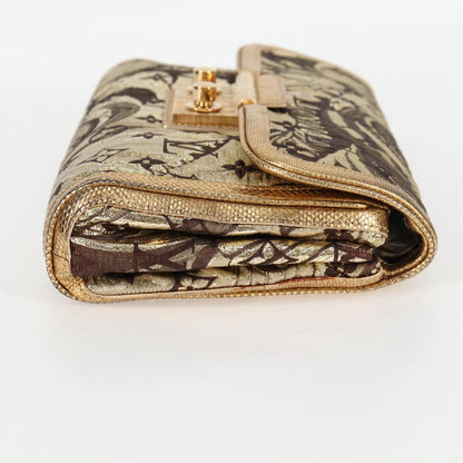 Louis Vuitton, Gold, Canvas, clutch
