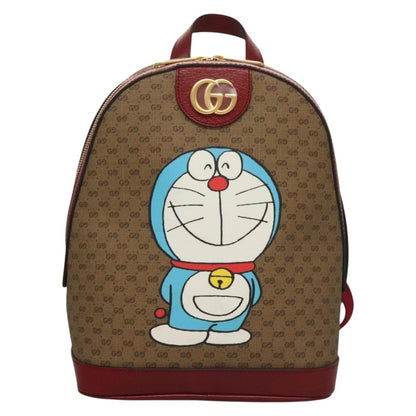 Gucci Doraemon, Beige, Canvas, backpack