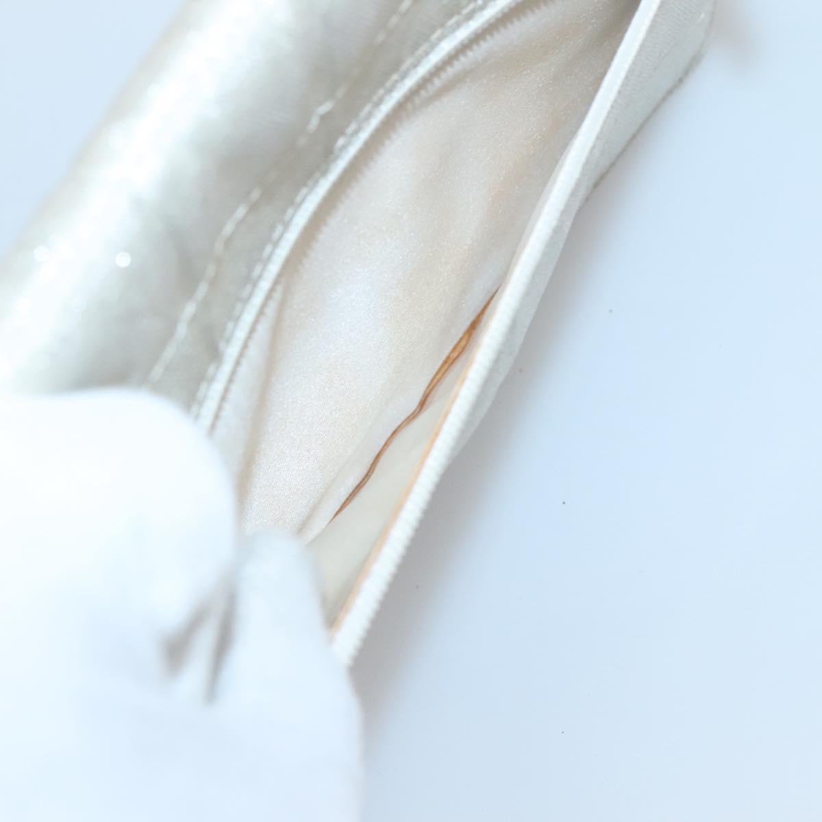 Chanel, Silver, NYLON, clutch