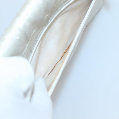 Chanel, Silver, NYLON, clutch