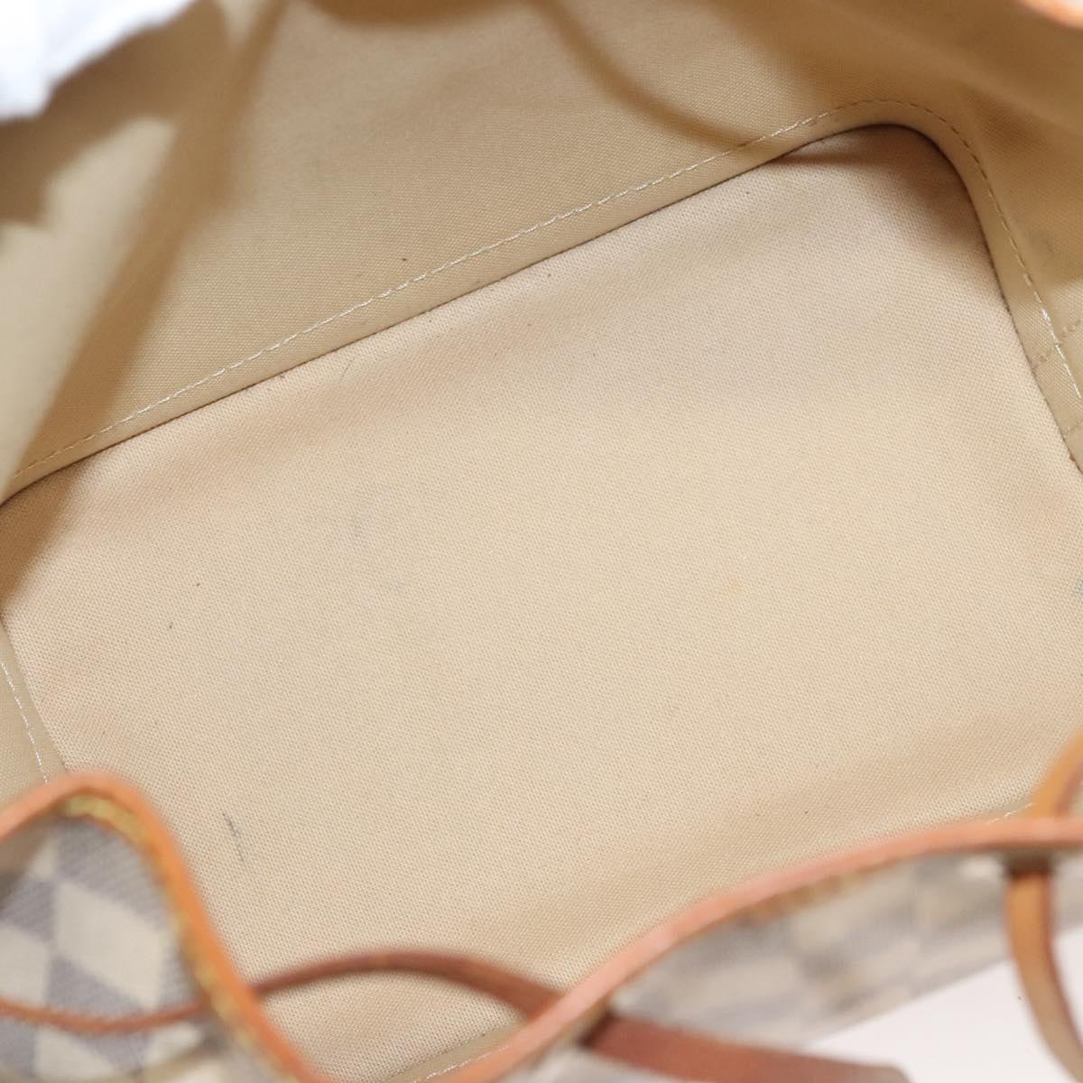 Louis Vuitton Noé BB, White, Canvas, shoulder