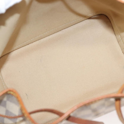 Louis Vuitton Noé BB, White, Canvas, shoulder