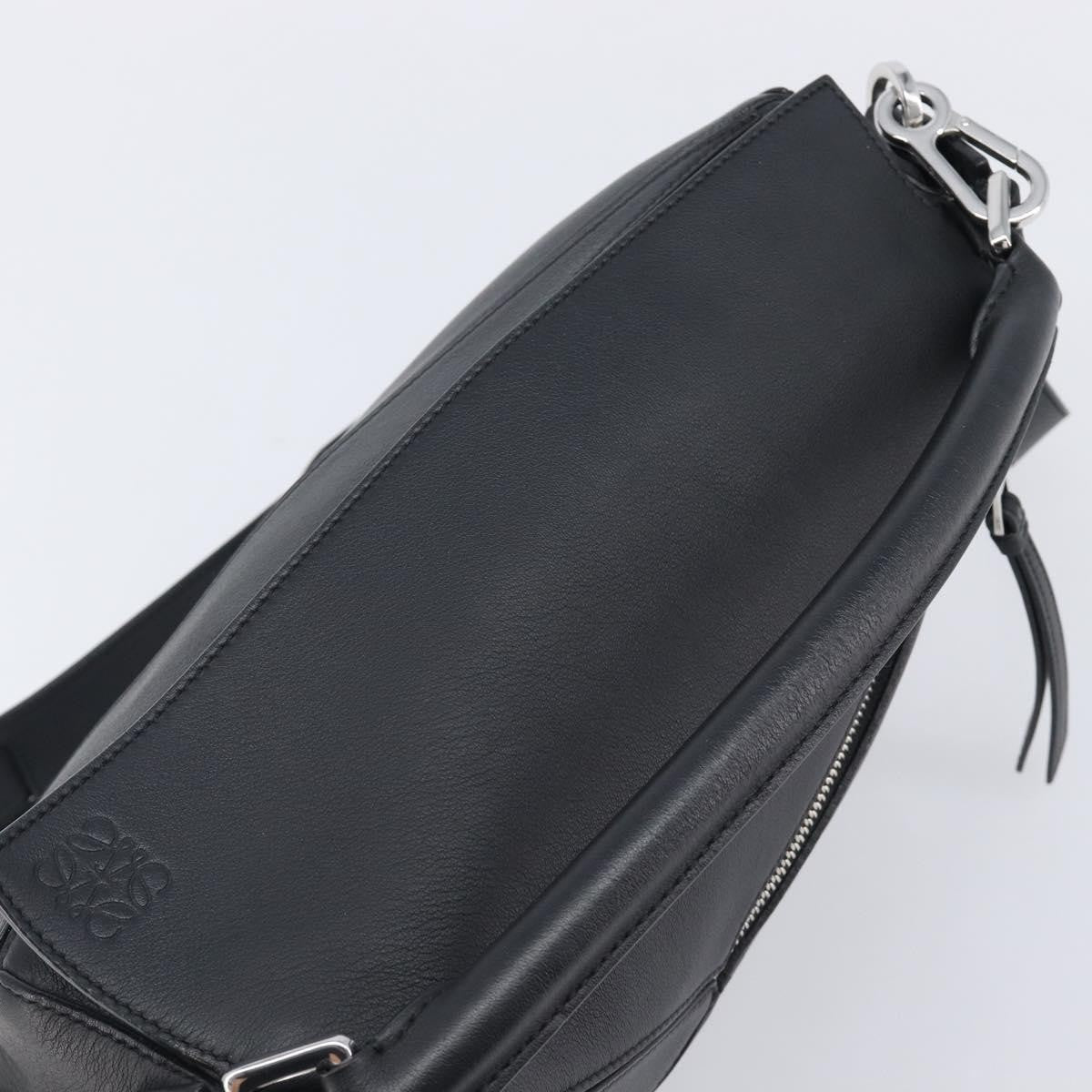 Loewe Puzzle Leather, Black, Leather, Handbag