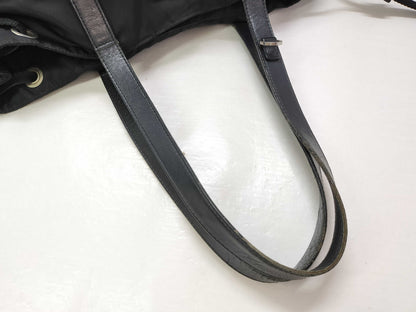 Prada Tessuto Pocket Tote Nylon, Black, Nylon, Tote Bag