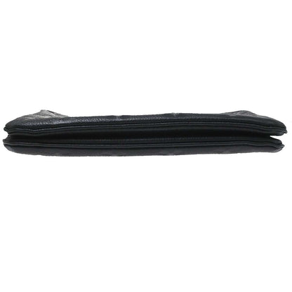 Louis Vuitton Double Zip Pochette Monogram Empreinte Leather, Black, Leather, Clutch
