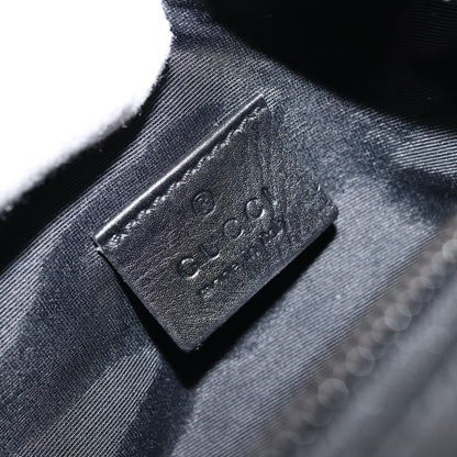 Gucci Zip Pouch GG Coated Canvas, Black, Canvas, Clutch