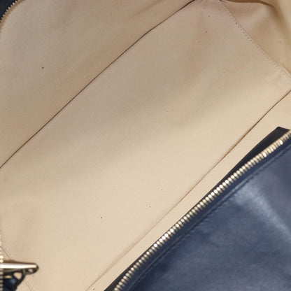 Valentino Garavani VLogo Convertible Shopper Leather, Navy, Leather, Tote Bag