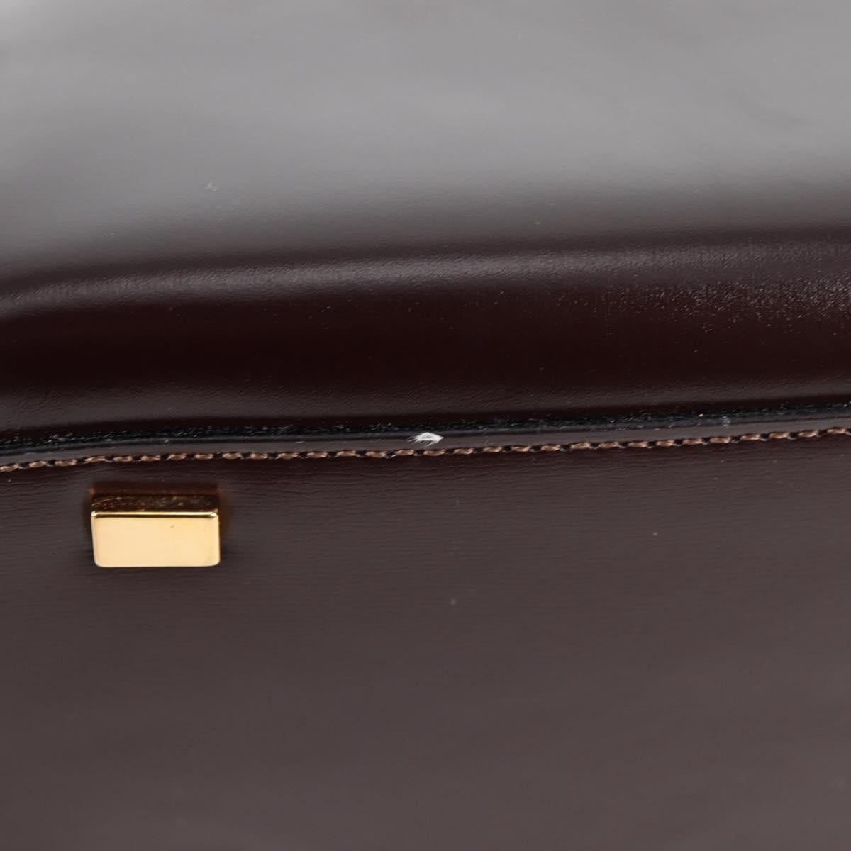 Céline Logo du cercle, Brown, Leather, handbag
