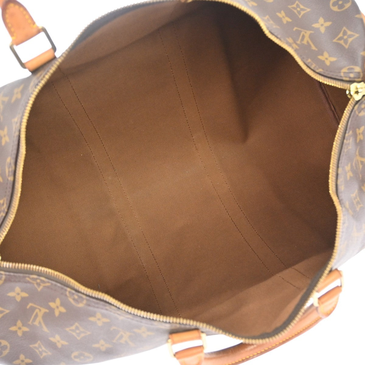 Louis Vuitton Keepall Monogram Canvas, Brown, Canvas, Travel Bag