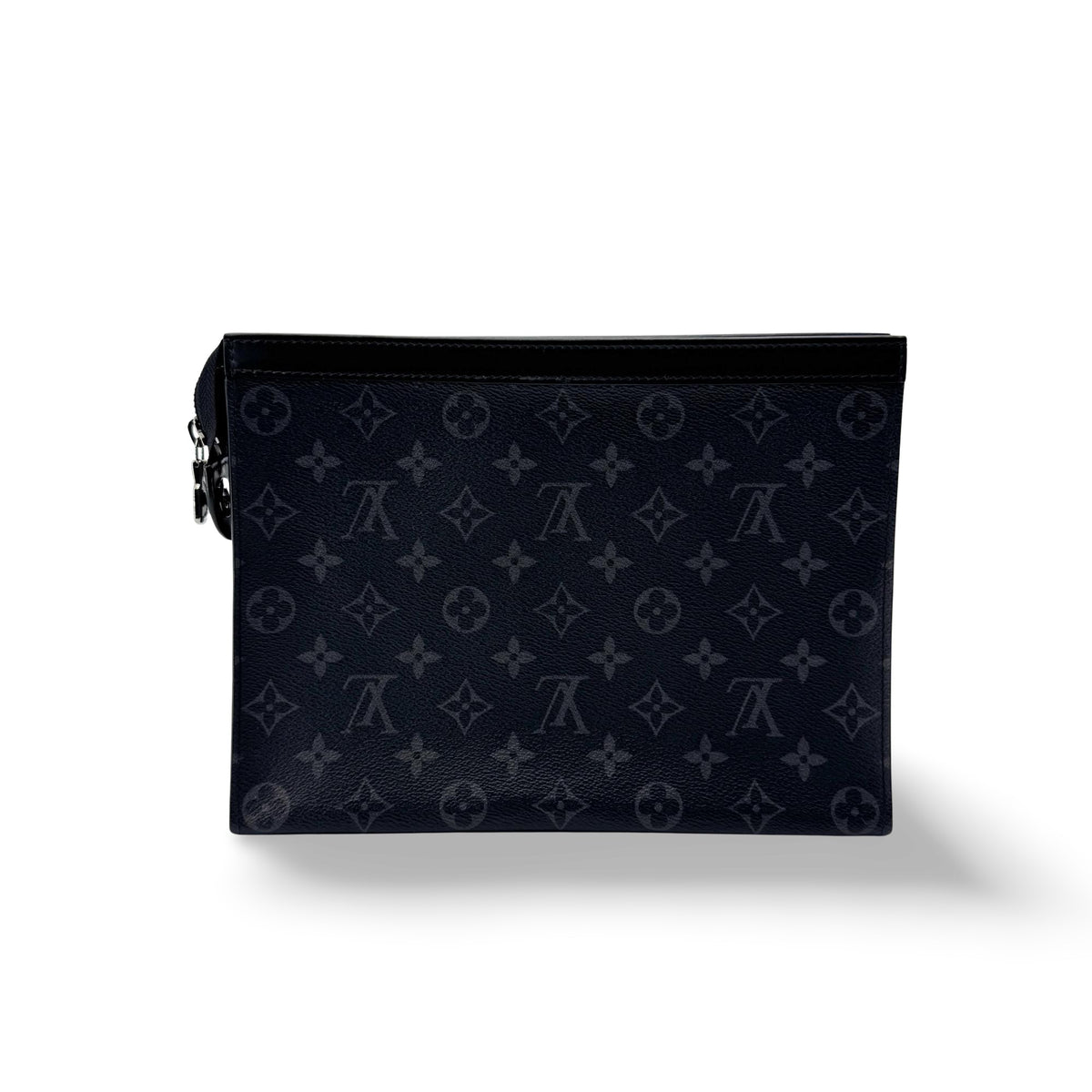 Louis Vuitton Pochette Voyage Monogram Eclipse Canvas, Black, Canvas, Clutch