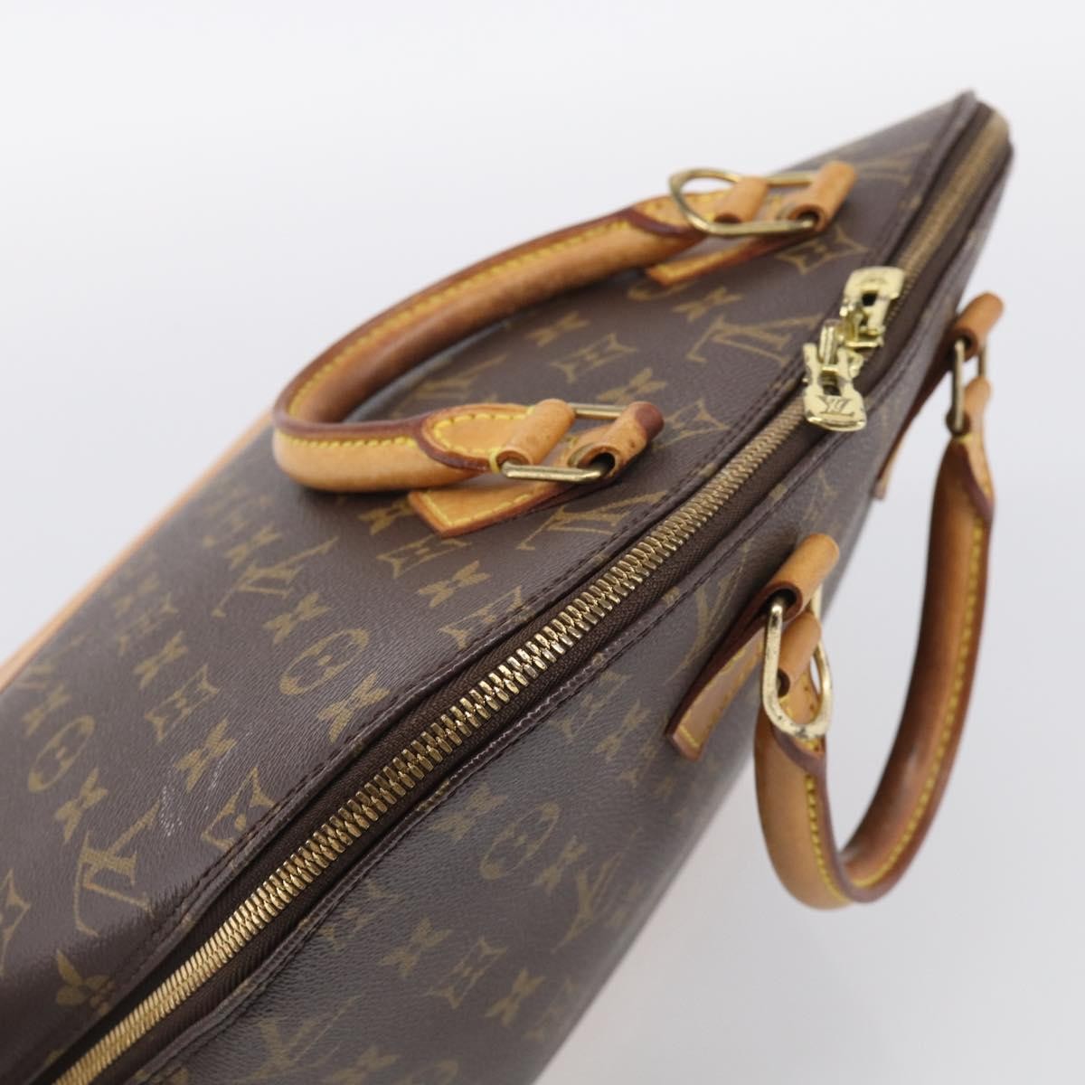 Louis Vuitton Vintage Alma Monogram Canvas, Brown, Canvas, Handbag