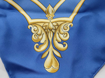Hermes Carré 90 Silk multicolor, Blue, Silk, Scarf