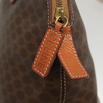 Celine Macadam Macadam with leather, Brown, Canvas, Handbag