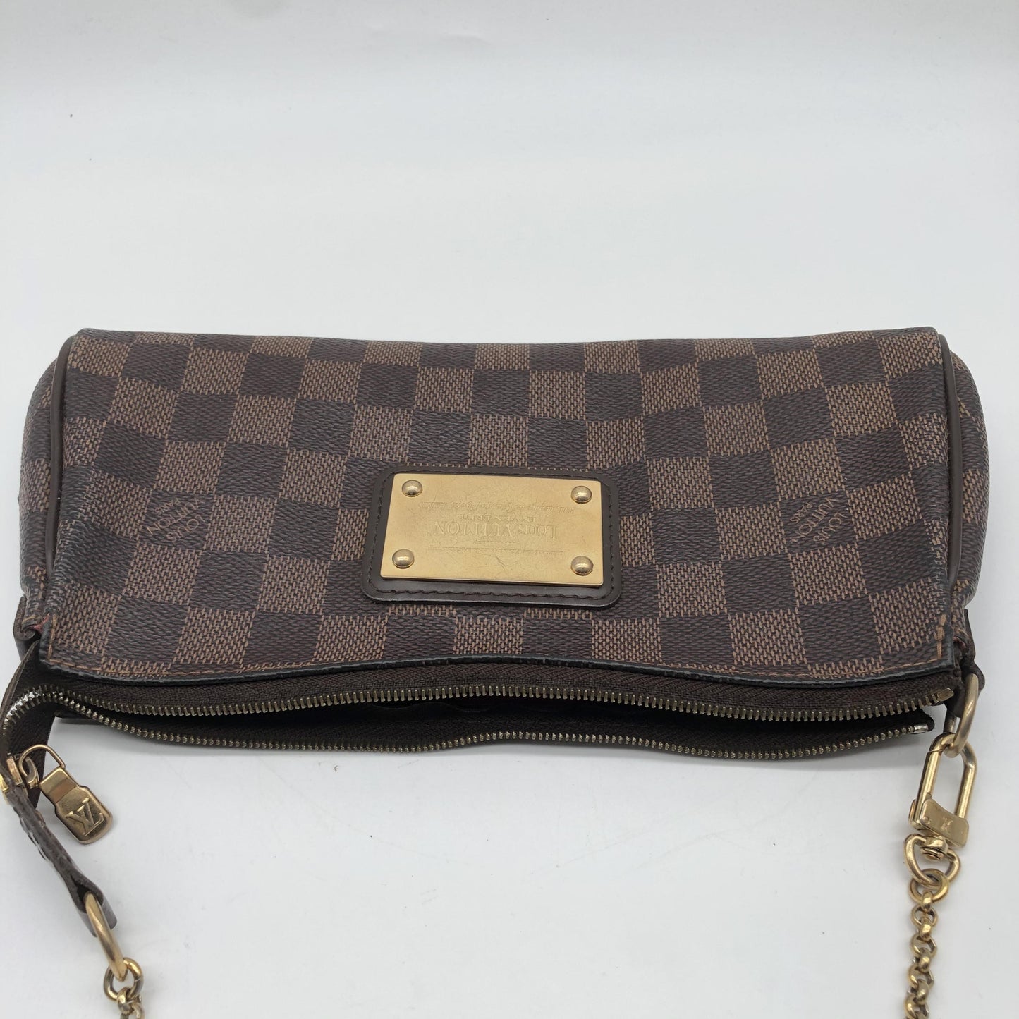 Louis Vuitton Eva Damier Ebene, Brown, Canvas, Shoulder Bag