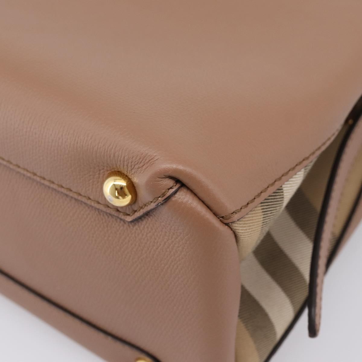 Burberry Camberley Top Handle Leather, Brown, Leather, Shoulder Bag