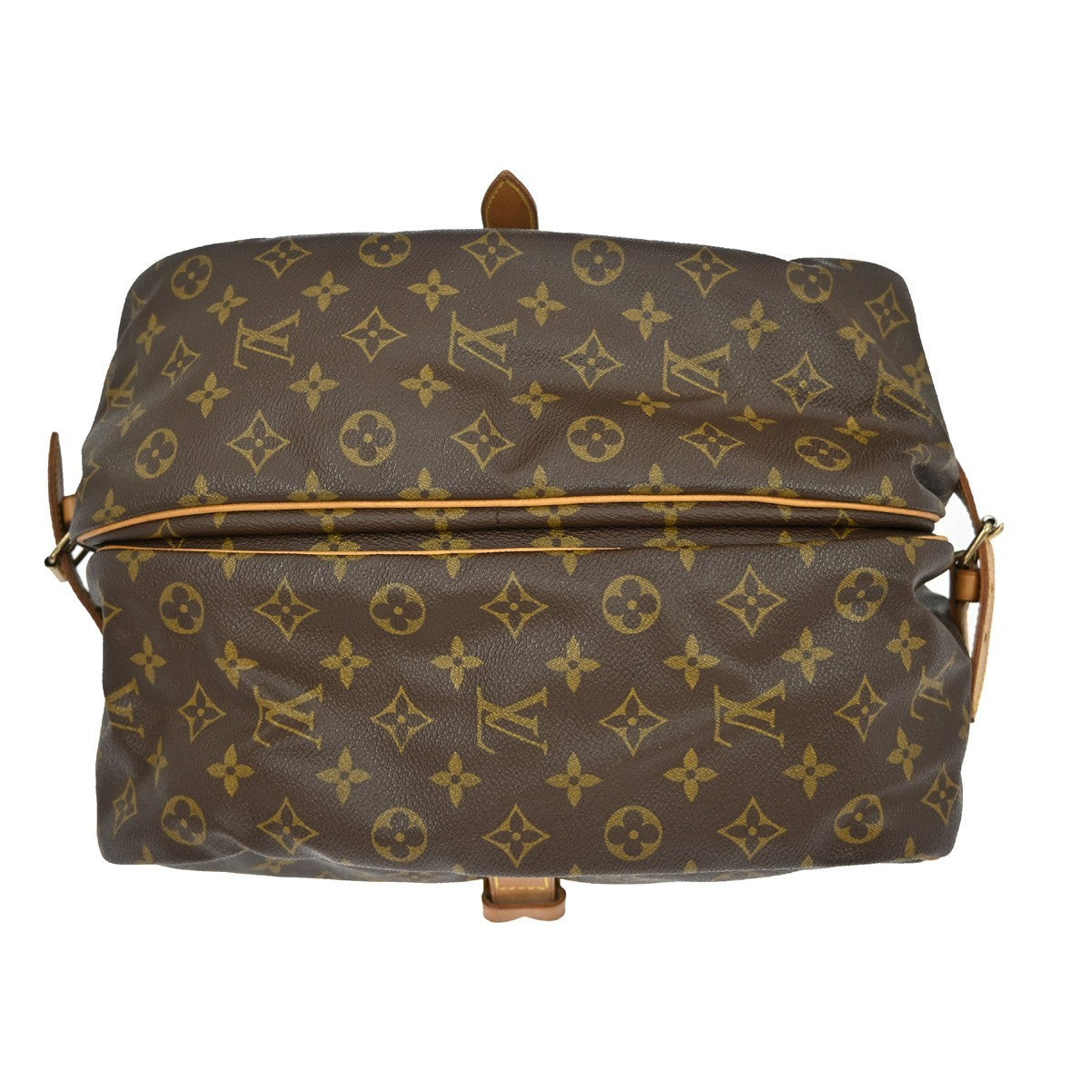 Louis Vuitton Saumur Monogram, Brown, Canvas, Shoulder Bag
