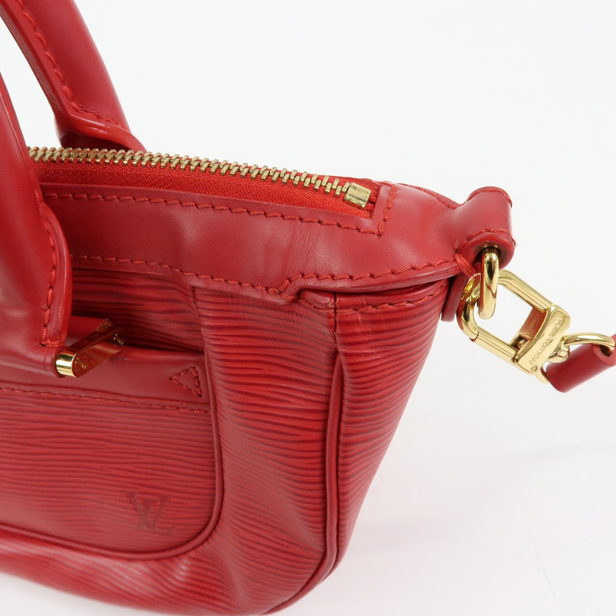 Louis Vuitton Dhanura Epi Leather, Red, Leather, Handbag