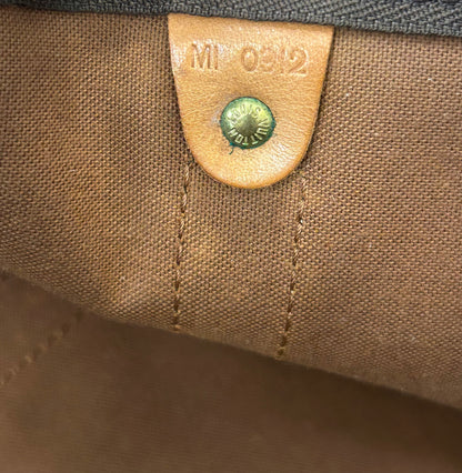 Louis Vuitton Keepall Monogram Canvas, Brown, Canvas, Travel Bag