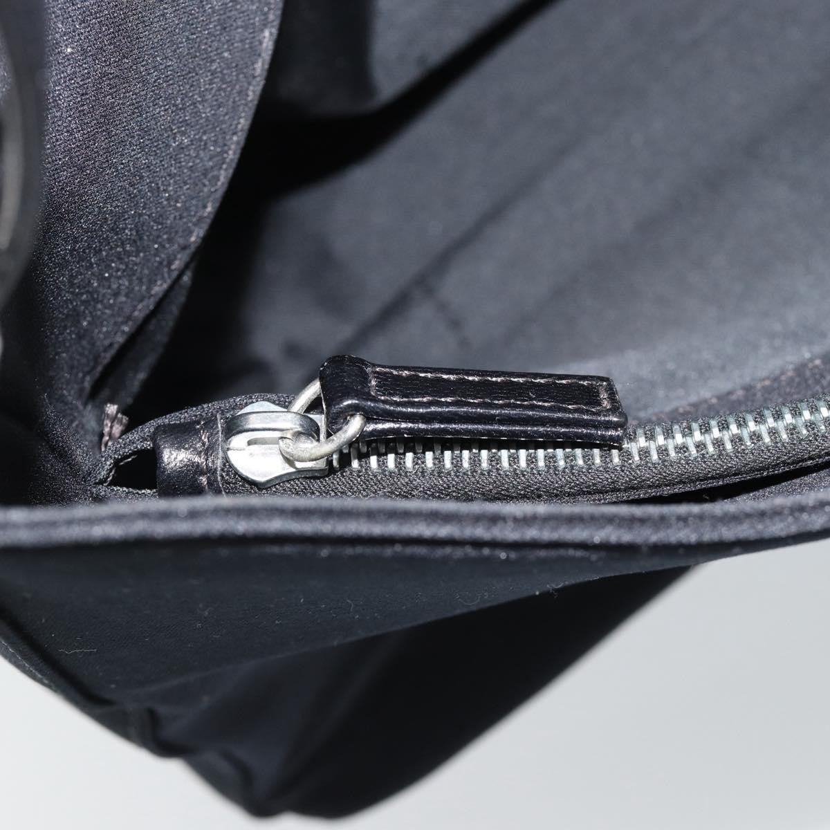 Fendi Mamma Baguette Canvas, Black, Cotton, Shoulder Bag