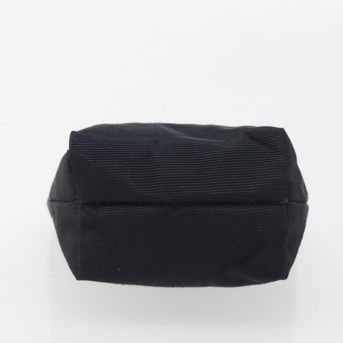 Celine Circle Logo Pouch Canvas, Black, Canvas, Clutch