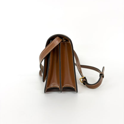 Burberry TB Shoulder Bag Canvas, Beige, Canvas, Shoulder Bag