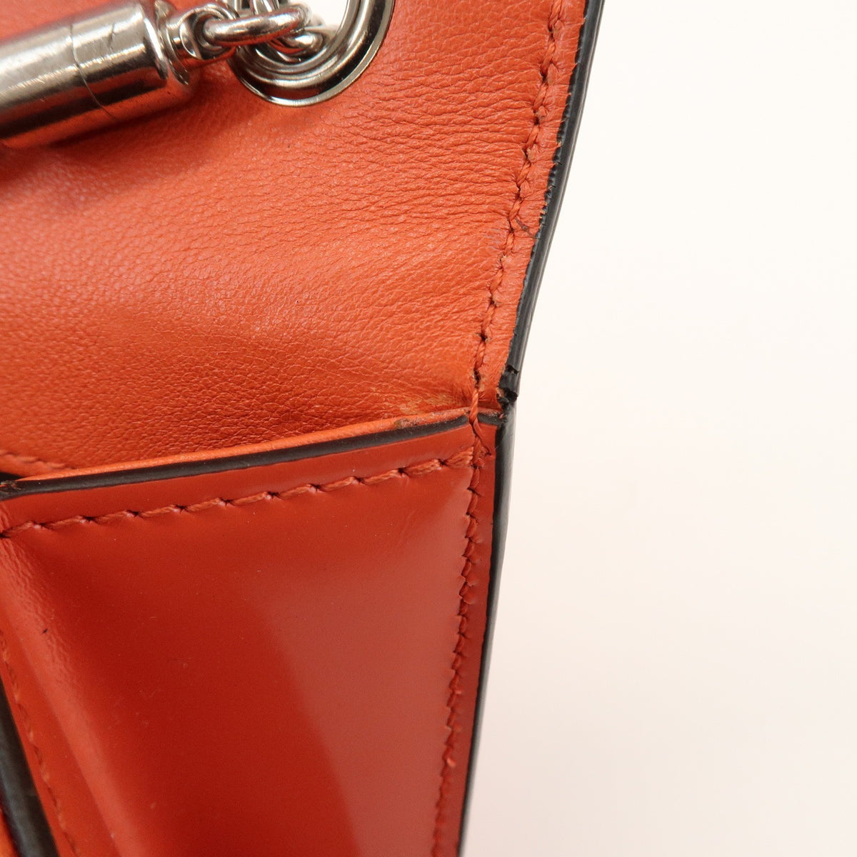 Gucci Interlocking Patent, Orange, Patent Leather, Shoulder Bag