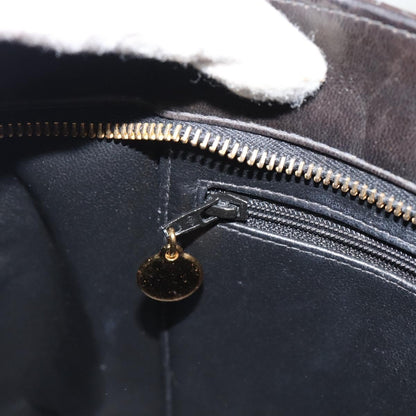 Chanel Matelassé Lambskin leather, Black, Leather, Tote Bag