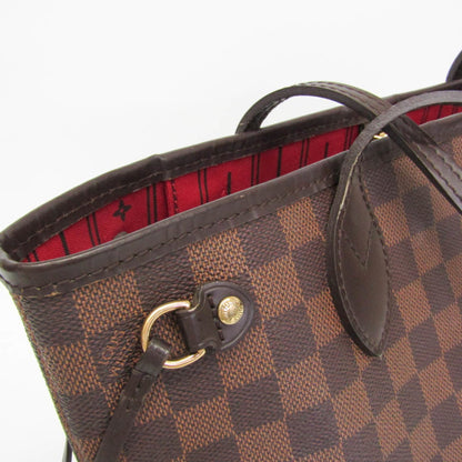Louis Vuitton Neverfull Damier, Brown, Canvas, Tote Bag